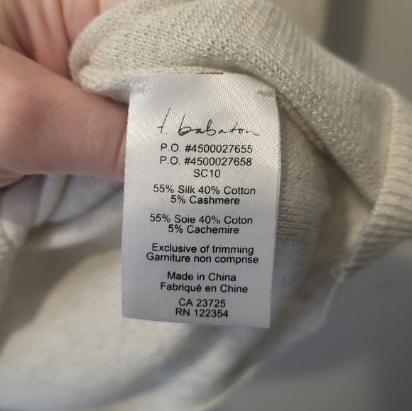 Aritzia t.Babaton Silk blend knit sweater - Picture 8 of 9